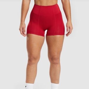 Gymshark Red High Rise Shorts